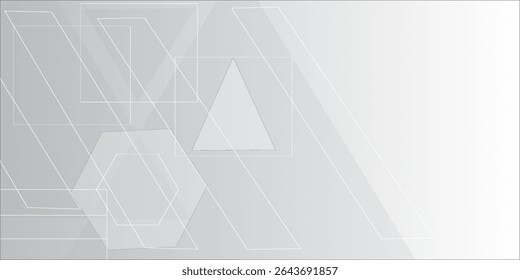 Abstract grey and white tech geometric corporate design background eps 10.Vector illustration