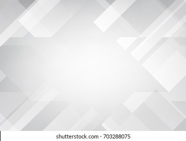 Abstract Grey And White Tech Geometric Corporate Design Background Eps 10.Vector Illustration