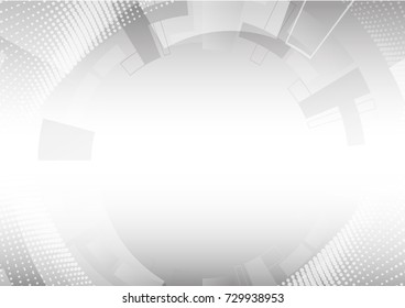 Abstract grey and white tech geometric corporate design background eps 10.Vector illustration