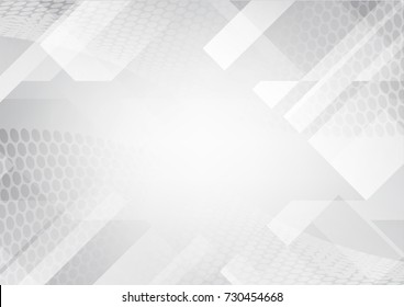Abstract grey and white tech geometric corporate design background eps 10.Vector illustration