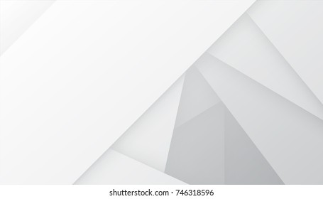 Abstract grey and white tech geometric corporate design background. vector illustration.
