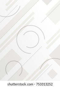 Abstract grey and white tech geometric corporate design background. vector illustration.