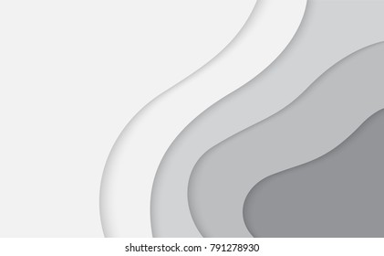 Abstract grey and white tech geometric corporate design background eps 10.Vector illustration