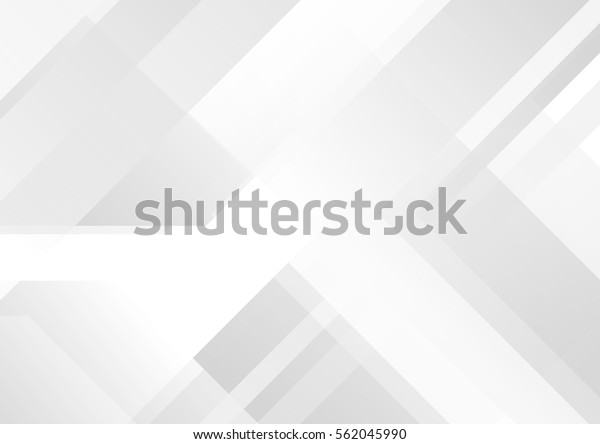 Abstract grey and white tech geometric corporate\
design background  eps\
10