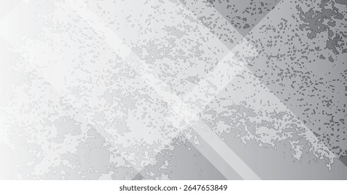 Fundo texturizado cinzento e branco abstrato apresenta linhas diagonais de interseção e um padrão irregular, proporcionando uma estética moderna e sutilmente angustiada adequada para vários projetos