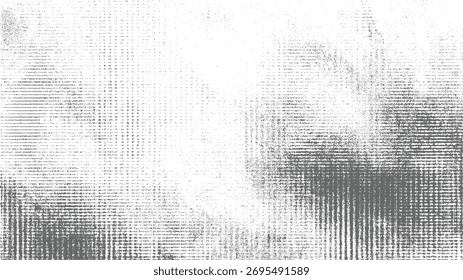 Abstract grey and white textured background with scattered dots and horizontal lines.