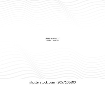 Abstract grey and white waves background. Template line texture for banner and brochure. Vector business illustration