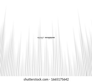 Patrón de líneas y ondas blancas grises abstractas, textura de fondo de plantilla - Ilustración vectorial