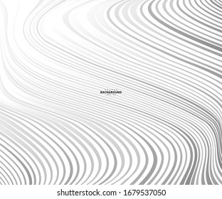 Abstract  grey white waves and lines pattern for your ideas, template background texture - Vector illustration