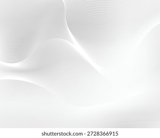 Abstractas patrón de ondas y líneas blancas grises. Fondo de Plantilla futurista de Vector