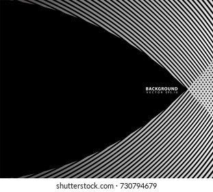 Abstract grey white waves and lines pattern. Vector template background