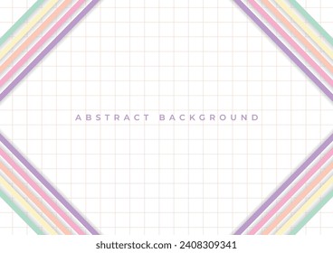 abstract grid background with colorful lines frame