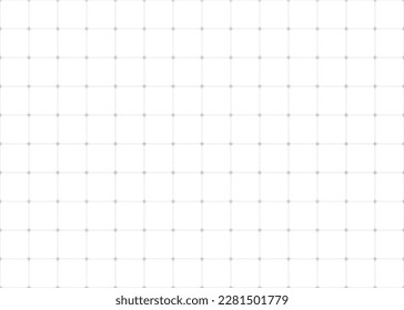 Abstract grid background with lines and dots. Black grid for motion graphic, VFX tracking markers and video effects. Vector