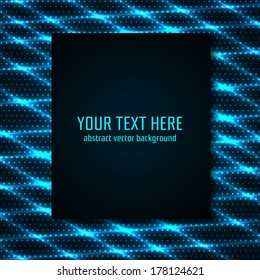 Abstract grid background with place for your text. Vector illustration.