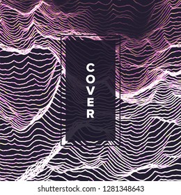 Abstract Grid Background Vector. Web Point. Geometric Topography. Innovation Template. Brochure, Poster. Illustration