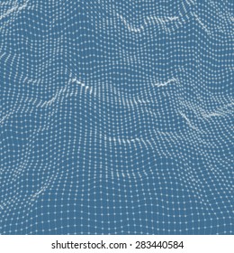 Abstract grid background. Water surface. Vector illustration. Can be used for wallpaper, web page background, web banners.
