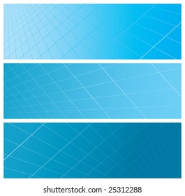 abstract grid banners, vector illustration