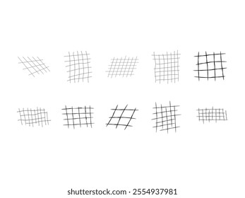 Abstract Grid Design Element Set