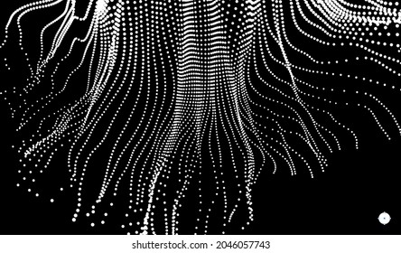 Abstract grid design. Vector illustration in technology style. Can be used for science, chemistry or education.