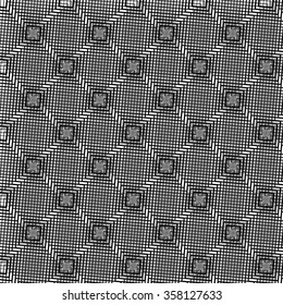 Abstract grid, mesh background. Monochrome reticulate geometric, grillage pattern. Seamlessly repeatable.