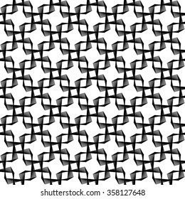 Abstract grid, mesh background. Monochrome reticulate geometric, grillage pattern. Seamlessly repeatable.