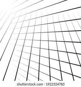 Abstract grid, mesh. Lattice, grating, grill in 3D perspective