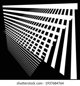Abstract grid, mesh. Lattice, grating, grill in 3D perspective