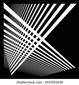 Abstract grid, mesh. Lattice, grating, grill in 3D perspective