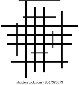 Cuadrícula abstracta, malla, entramado, elemento geométrico de graficación