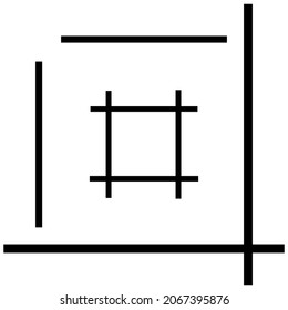 Abstraktes Gitter, Gitter, Gitter, gerissenes geometrisches Element