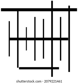 Cuadrícula abstracta, malla, entramado, elemento geométrico de graficación