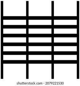 Abstract grid, mesh, lattice, grating geometric element