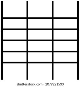 Abstract grid, mesh, lattice, grating geometric element