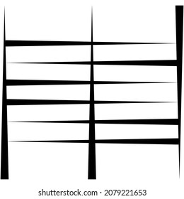 Abstract grid, mesh, lattice, grating geometric element