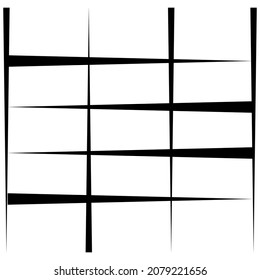 Abstract grid, mesh, lattice, grating geometric element