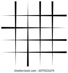 Abstract grid, mesh, lattice, grating geometric element