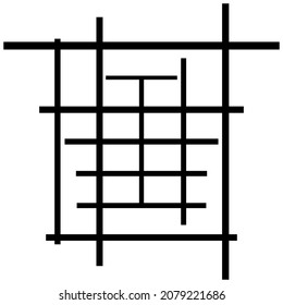 Cuadrícula abstracta, malla, entramado, elemento geométrico de graficación