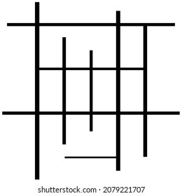 Cuadrícula abstracta, malla, entramado, elemento geométrico de graficación