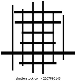 Abstract grid, mesh, lattice, grating geometric element