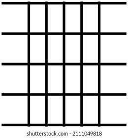 Abstract grid, mesh, lattice, grating geometric element