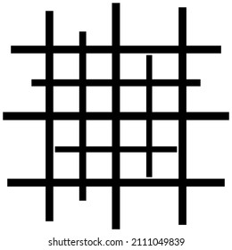 Abstract grid, mesh, lattice, grating geometric element