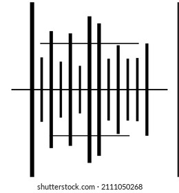 Abstraktes Gitter, Gitter, Gitter, gerissenes geometrisches Element