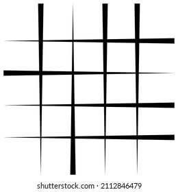 Abstract grid, mesh, lattice, grating geometric element