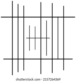 Abstraktes Gitter, Gitter, Gitter, gerissenes geometrisches Element