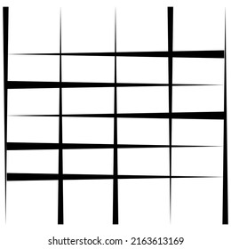 Abstract grid, mesh, lattice, grating geometric element