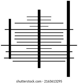 Abstract grid, mesh, lattice, grating geometric element