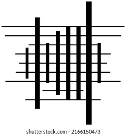 Abstract grid, mesh, lattice, grating geometric element