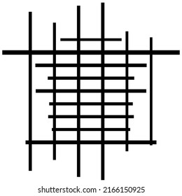Abstract grid, mesh, lattice, grating geometric element