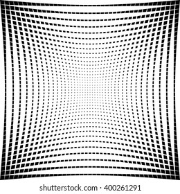 Abstract grid, mesh texture with distortion effect. Abstract monochrome texture, pattern.