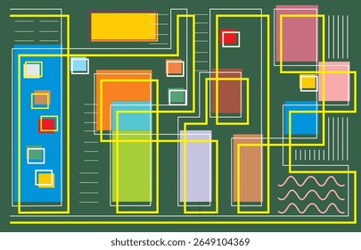 Abstract grid pattern illustration. Nice for flyer brochure design, digital ads, social media banners, graphic elements, packaging design, book covers, page layouts.